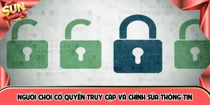 Hội viên có quyền truy cập và thay đổi về dữ liệu 